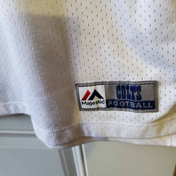 NFL Majestic Colts Indianapolis Jersey Lace Up Shirt Womens SZ L - Picture 2 of 8